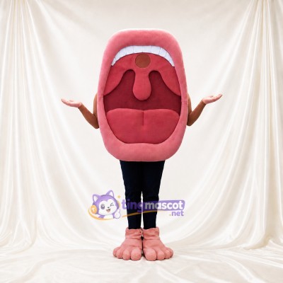 Mouth Character Mascot Costume Full Body for Adults Health Events
