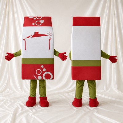 Cleaning Product Box Mascot Costume Full Body for Adults Promotions