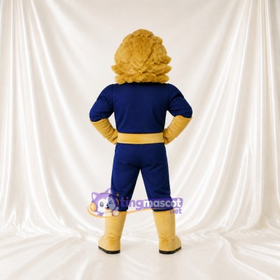 Gold Athlete Mascot Costume Full Body for Adults Sports Events