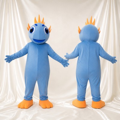 Spiky Monster Mascot Costume Full Body for Adults School Events