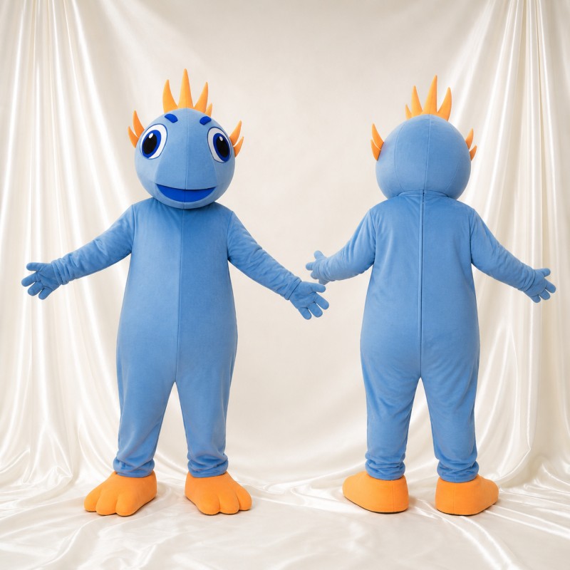 Spiky Monster Mascot Costume Full Body for Adults School Events