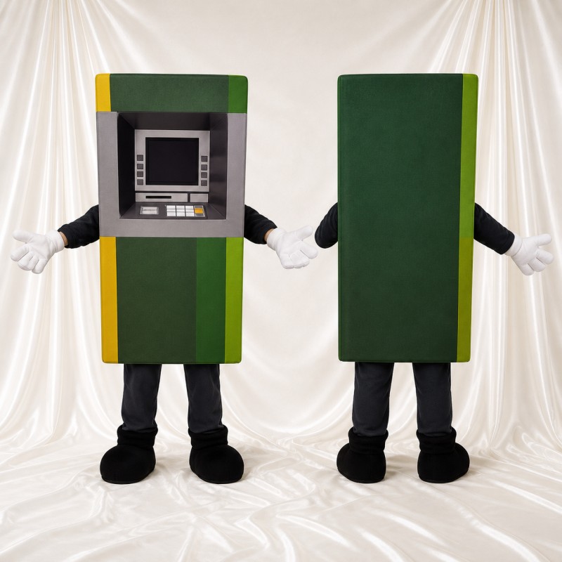 Vending Machine Mascot Costume Full Body for Adults Trade Shows