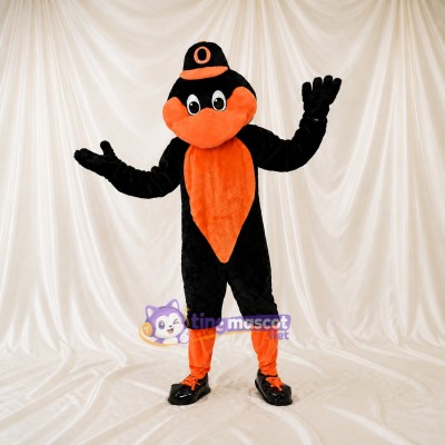 Oiseau au Ventre Orange Costume de mascotte intégral pour adultes Événements sportifs