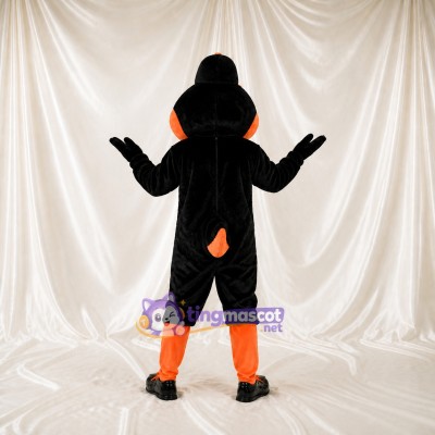 Oiseau au Ventre Orange Costume de mascotte intégral pour adultes Événements sportifs