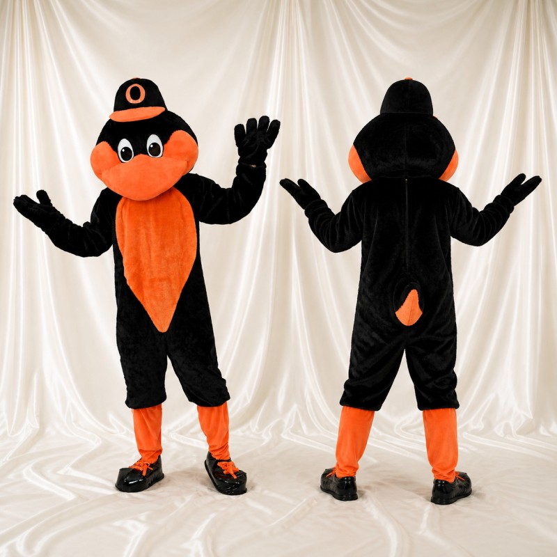 Oiseau au Ventre Orange Costume de mascotte intégral pour adultes Événements sportifs
