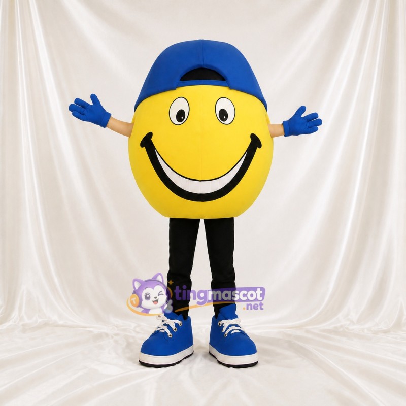Smiley Face Mascot Costume Full Body for Adults Charity Events