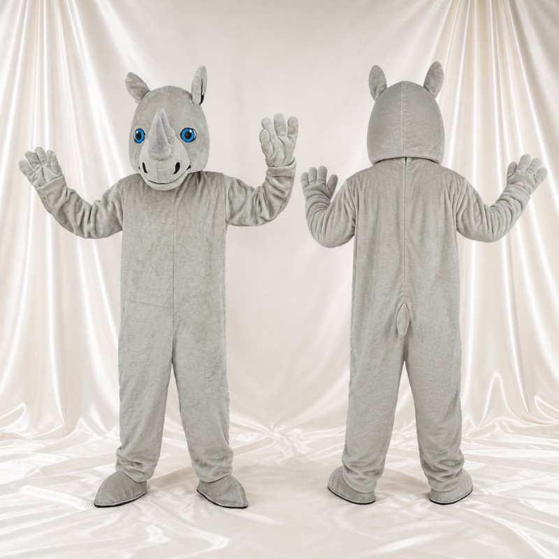 Rhino Mascot Costume Full Body for Adults Zoos