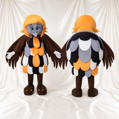 Brown Turkey Mascot Costume Full Body for Adults Food Events