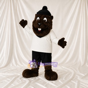 Castor Brun Foncé Costume de mascotte intégral pour adultes Événements sportifs