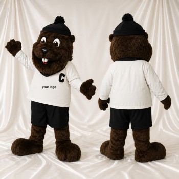 Castor Brun Foncé Costume de mascotte intégral pour adultes Événements sportifs