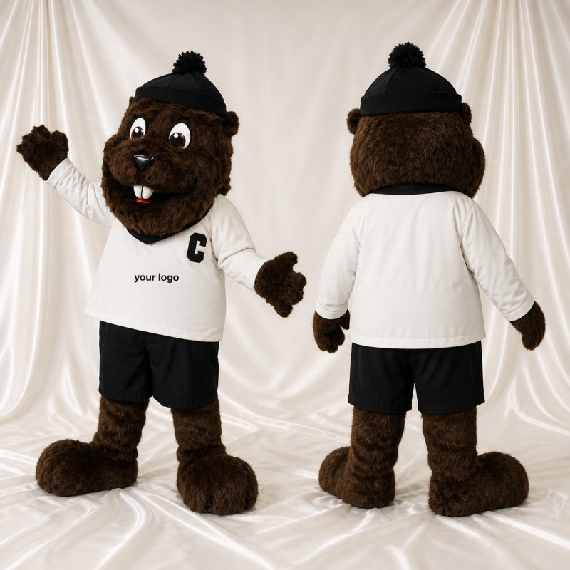 Castor Brun Foncé Costume de mascotte intégral pour adultes Événements sportifs