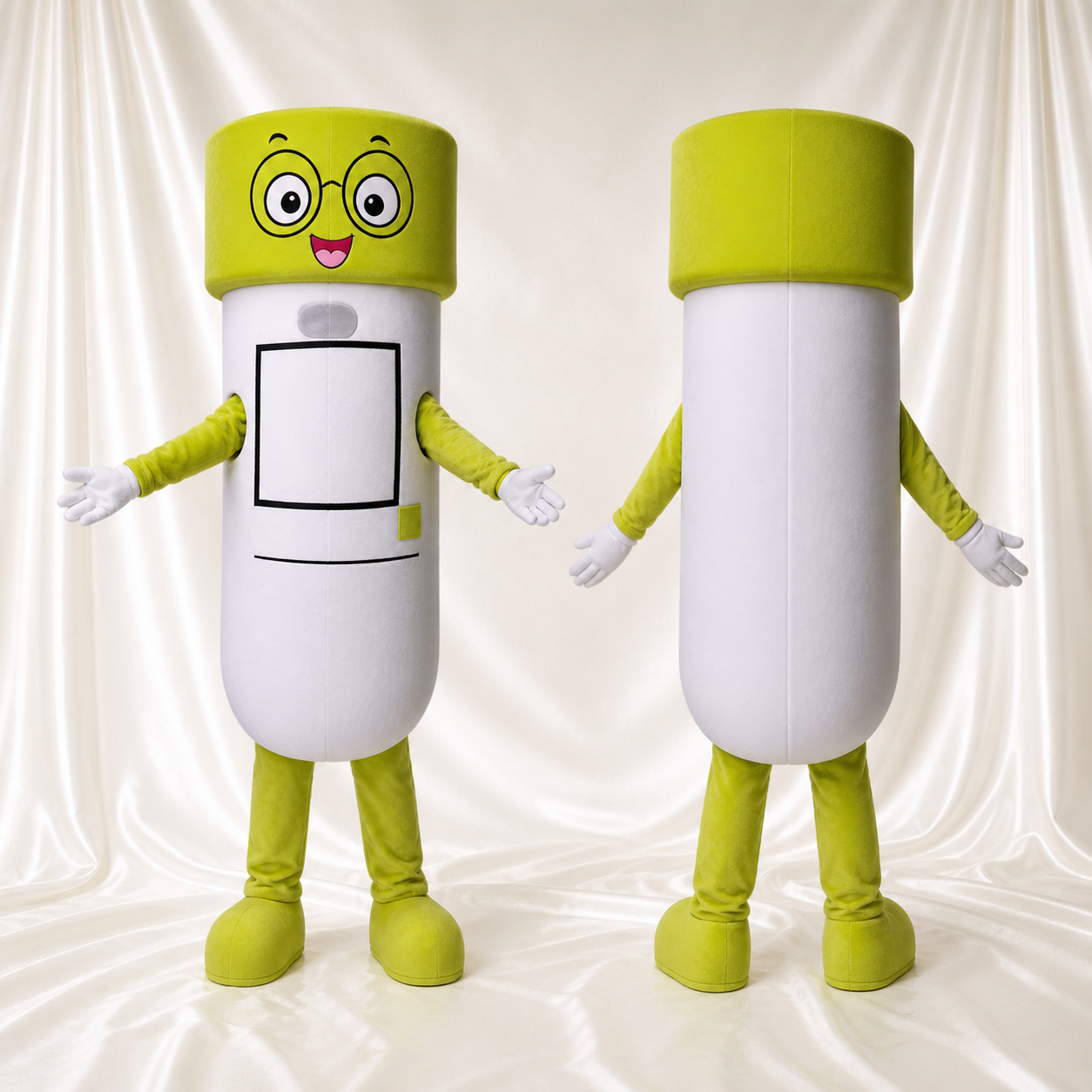 Bouteille de Médicament à Bouchon Citron Costume de mascotte intégral pour adultes Événements santé Bouteille de Médicament à Bouchon Citron Costume de mascotte intégral pour adultes Événements santé