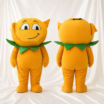 Orange Fruit Mascot Costume Full Body for Adults Events