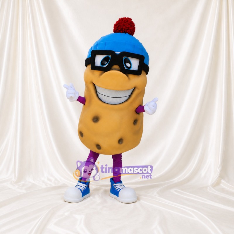 Tan Potato Mascot Costume Full Body for Adults Food Events