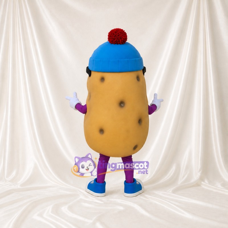 Tan Potato Mascot Costume Full Body for Adults Food Events