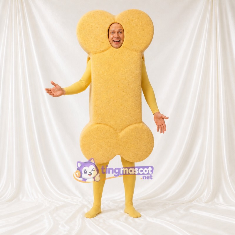 Bone Mascot Costume Full Body for Adults Health Events