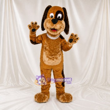 Chien Long et Flasque Costume de mascotte intégral pour adultes Événements scolaires