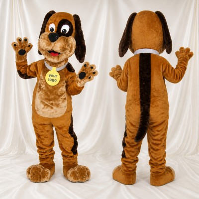 Long Floppy Dog Mascot Costume Full Body for Adults School Events