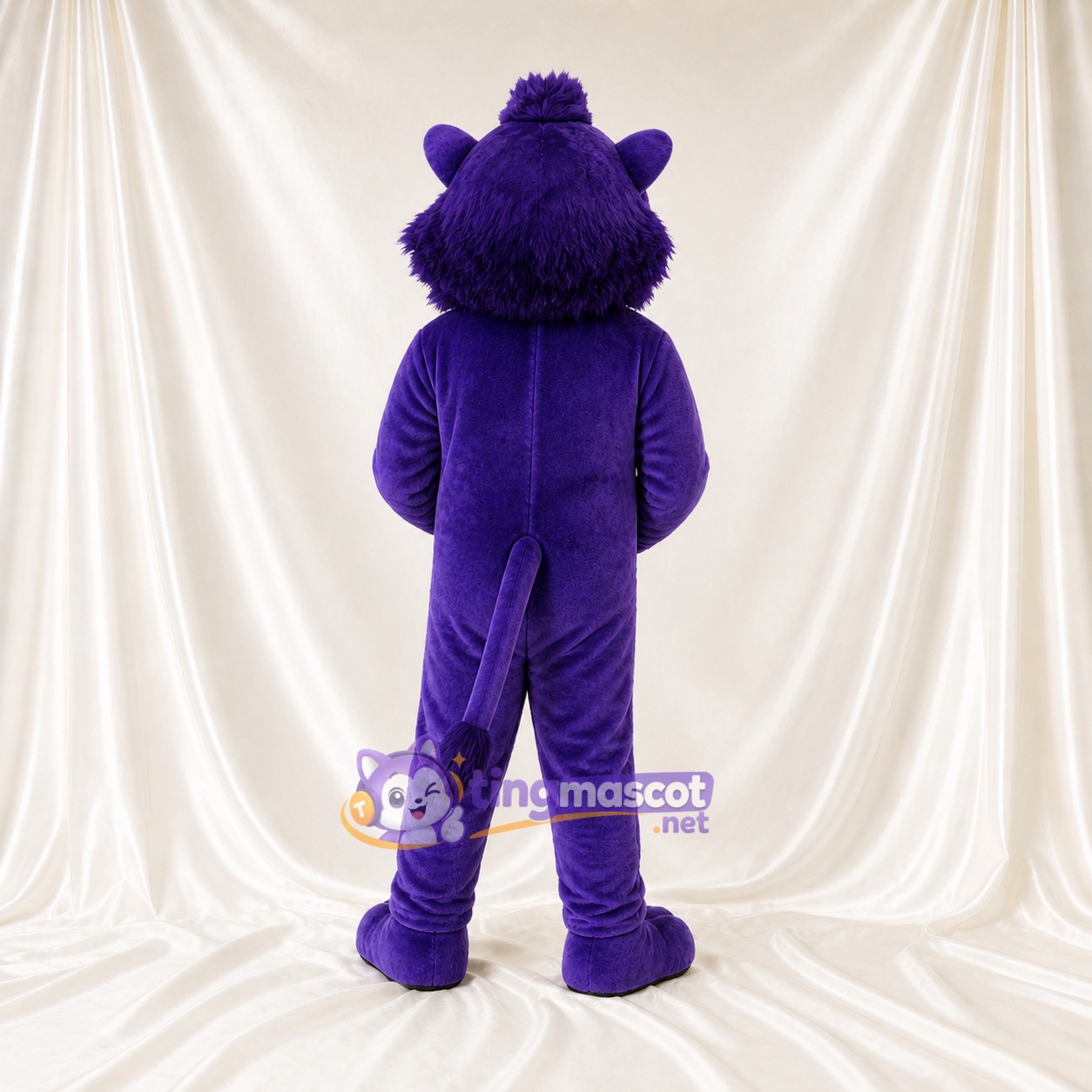 Purple Sleek Bright Panther Mascot Costume Full Body for Adults Sports Events Purple Sleek Bright Panther Mascot Costume Full Body for Adults Sports Events