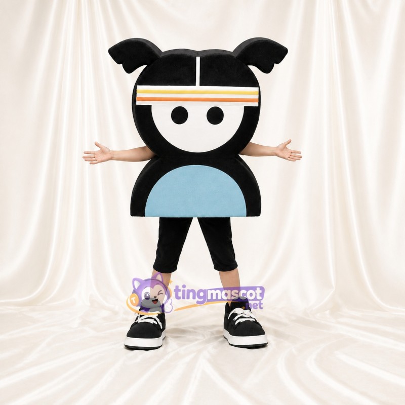 Black Astronaut Character Mascot Costume Full Body for Adults School Events