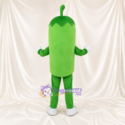 Green Green Pepper Mascot Costume Full Body for Adults Events