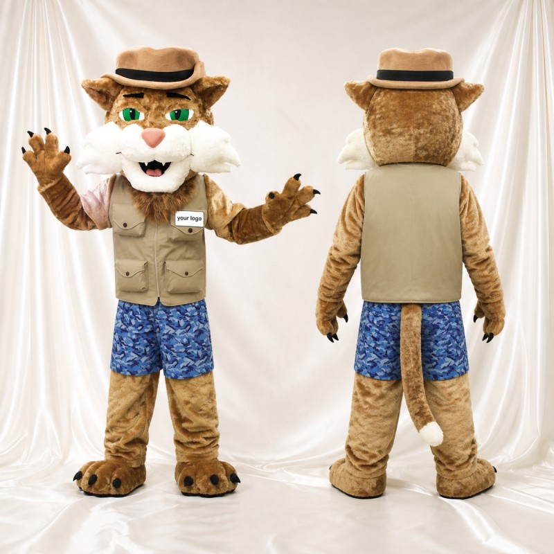 Costume de mascotte chat sauvage guide intégral pour adultes – zoos