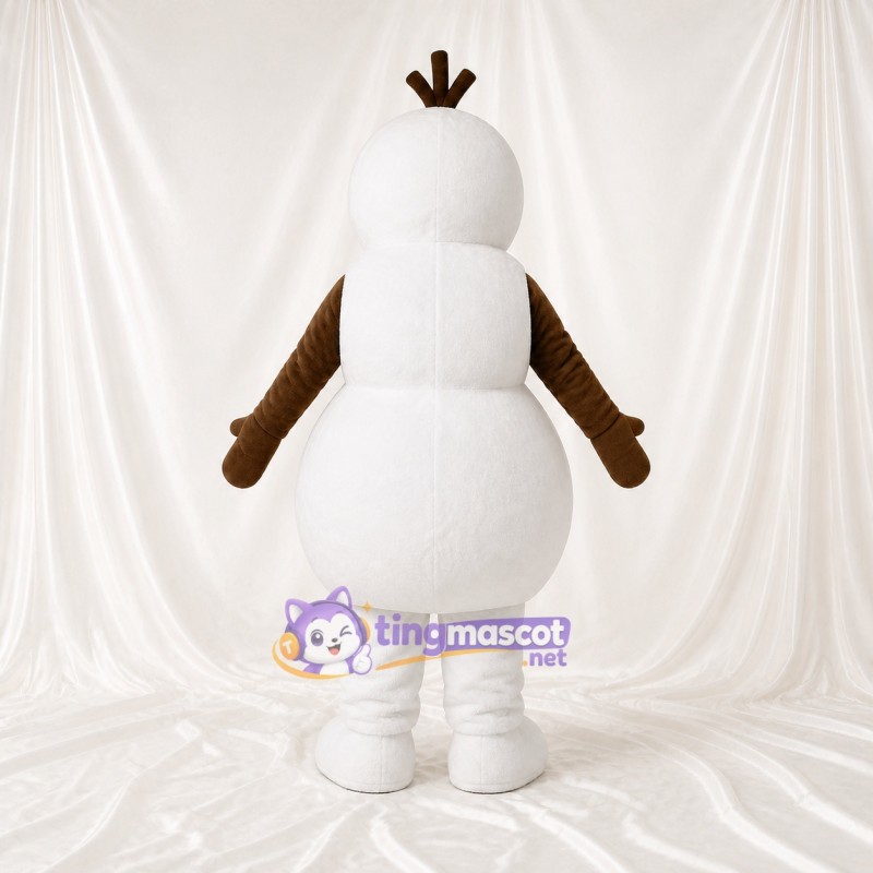 Classic Three Snowman Mascot Costume Full Body for Adults School Events