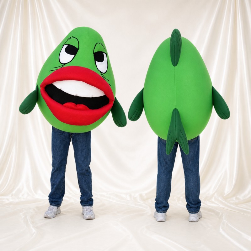 Leaf Character Mascot Costume Full Body for Adults School Events