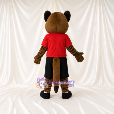 Brown Raccoon Mascot Costume Full Body for Adults Sports Events