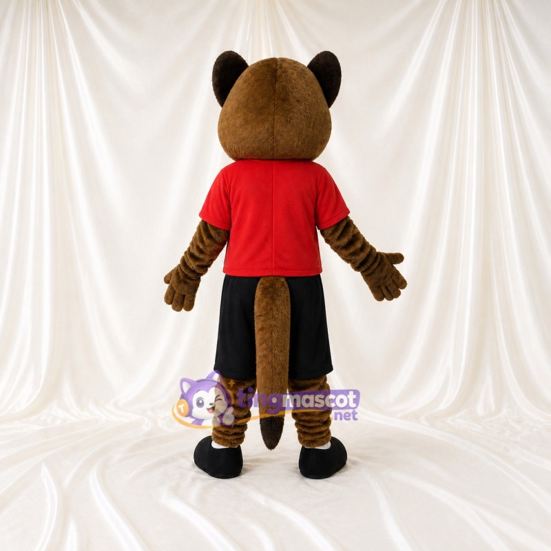 Brown Raccoon Mascot Costume Full Body for Adults Sports Events