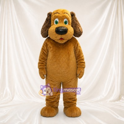 Brown Long Floppy Dog Mascot Costume Full Body for Adults School Events