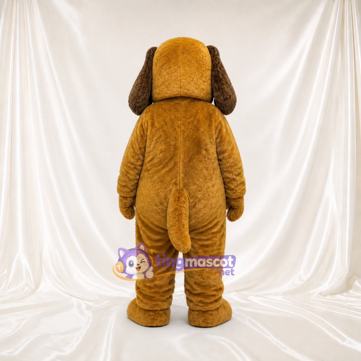 Brauner langer schlappohriger Hund Maskottchenkostüm Ganzkörper für Erwachsene Schulveranstaltungen Brauner langer schlappohriger Hund Maskottchenkostüm Ganzkörper für Erwachsene Schulveranstaltungen