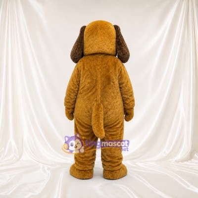 Brown Long Floppy Dog Mascot Costume Full Body for Adults School Events