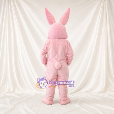 Soft Long Rabbit Mascot Costume Full Body for Adults School Events