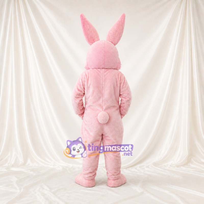 Soft Long Rabbit Mascot Costume Full Body for Adults School Events