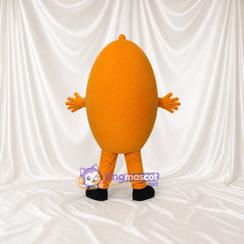 Orange Alien Mascot Costume Full Body for Adults School Events
