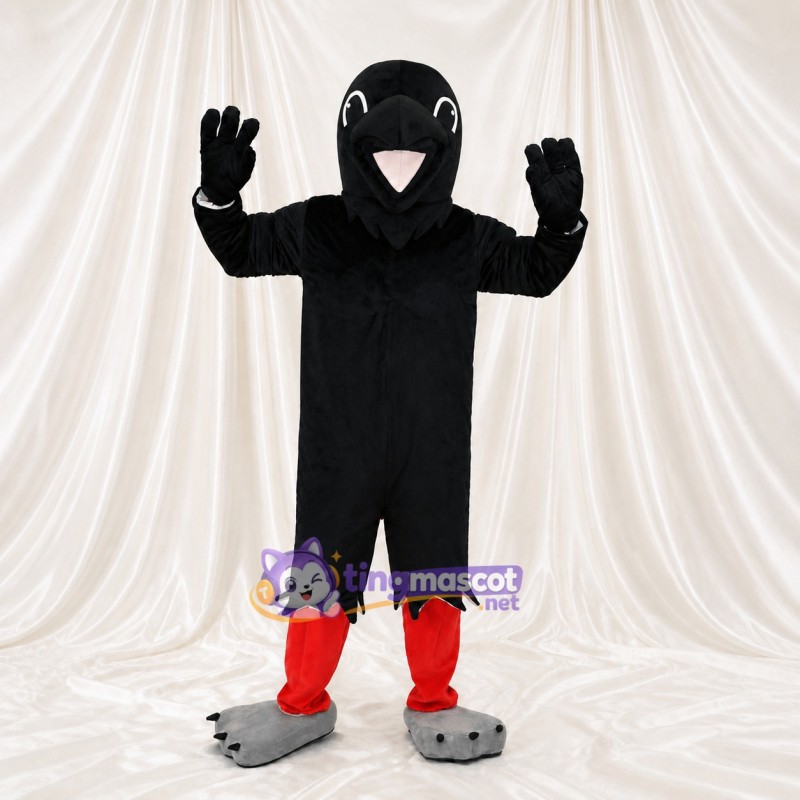 Corbeau Noir Costume de mascotte intégral pour adultes Événements de scène