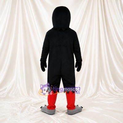 Corbeau Noir Costume de mascotte intégral pour adultes Événements de scène