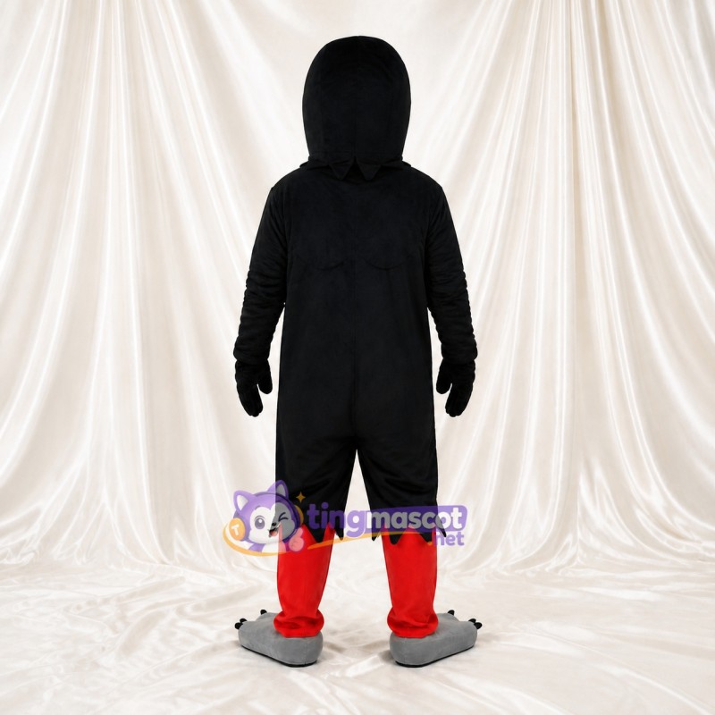 Corbeau Noir Costume de mascotte intégral pour adultes Événements de scène