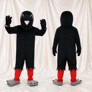 Corbeau Noir Costume de mascotte intégral pour adultes Événements de scène