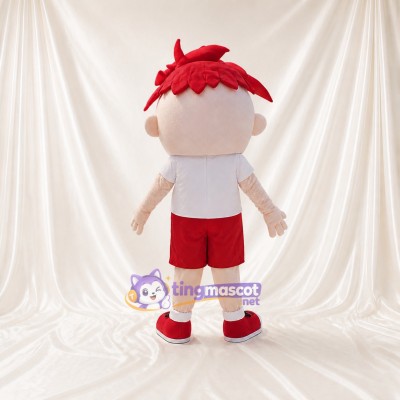 Young Boy Mascot Costume Full Body for Adults School Events