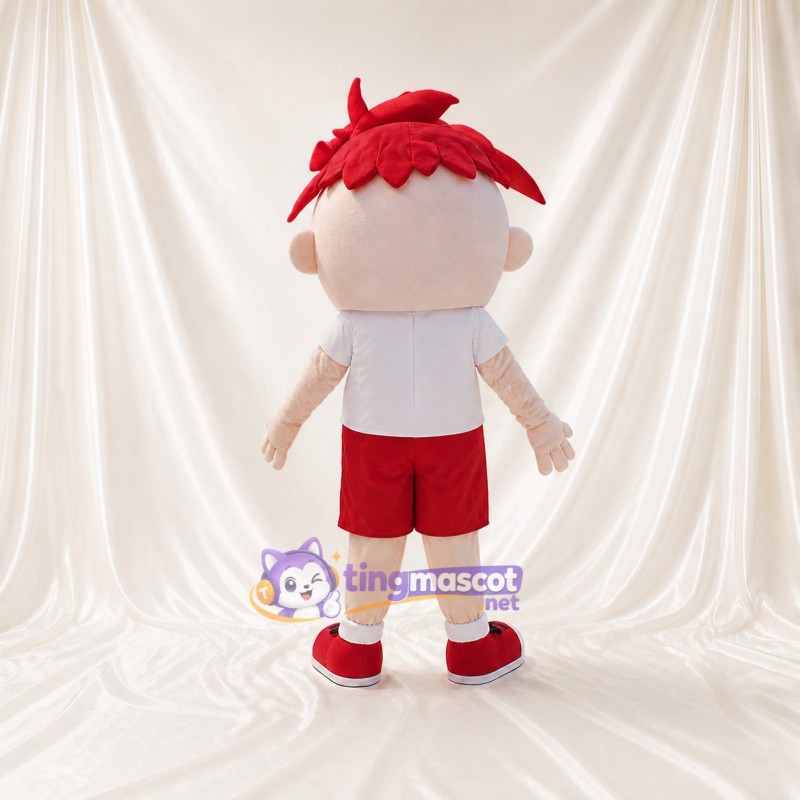 Young Boy Mascot Costume Full Body for Adults School Events