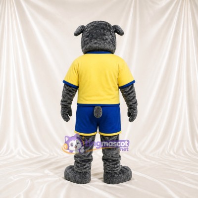 Chien gris Costume de mascotte intégral pour adultes Événements sportifs