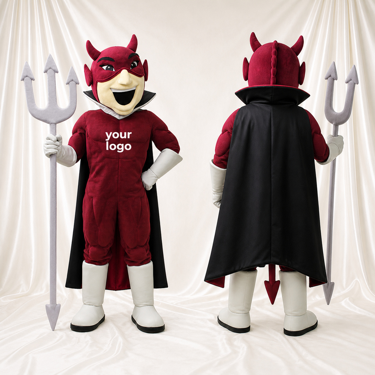 Devil Mascot Costume Full Body for Adults Stage Events Devil Mascot Costume Full Body for Adults Stage Events