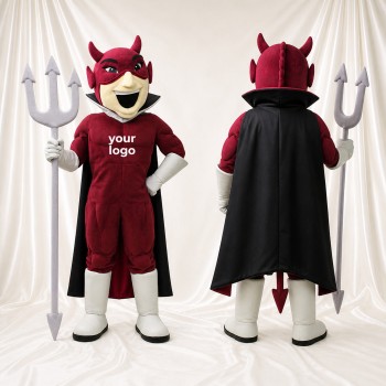 Devil Mascot Costume Full Body for Adults Stage Events