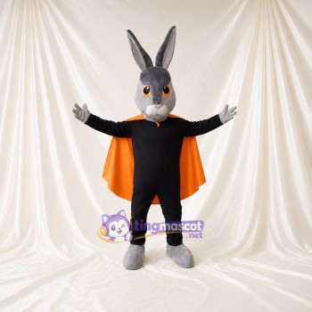 Costume de mascotte lapin héros intégral pour adultes – événements caritatifs