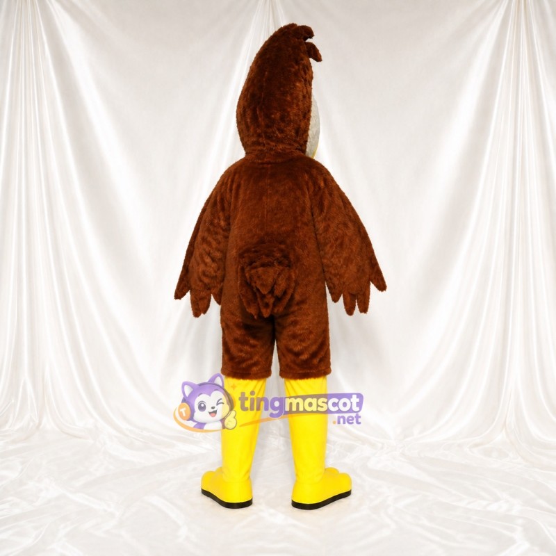 Brown Rooster Mascot Costume Full Body for Adults Food Events