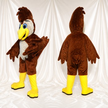 Brown Rooster Mascot Costume Full Body for Adults Food Events