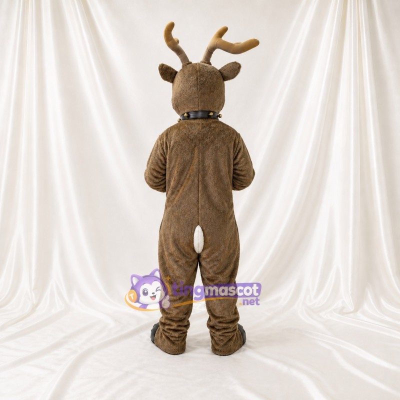 Brown Reindeer Mascot Costume Full Body for Adults School Events