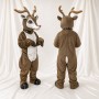 Brown Reindeer Mascot Costume Full Body for Adults School Events